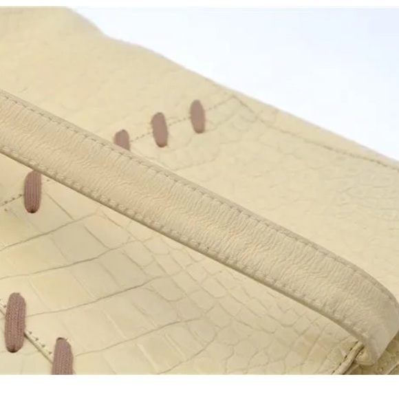 COPY - Authentic YVES SAINT LAURENT Shoulder Bag Leather Ivory - Picture 11 of 16